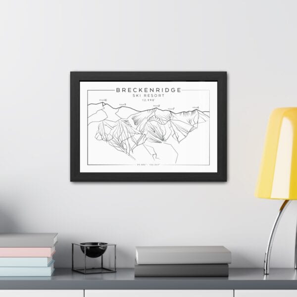 Colorado Ski Mountains: BRECKENRIDGE: Framed Posters - Image 2