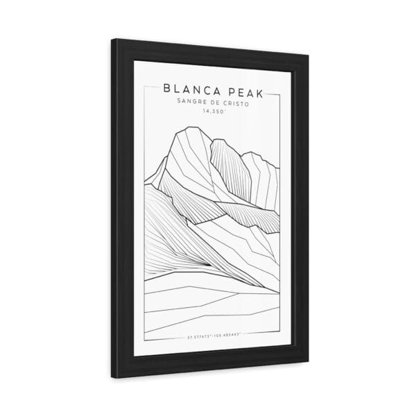 Colorado 14ers: BLANCA PEAK: Framed Poster - Image 2