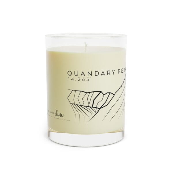 Colorado 14ers: QUANDARY PEAK: Scented Candle - Full Glass, 11oz - Image 12