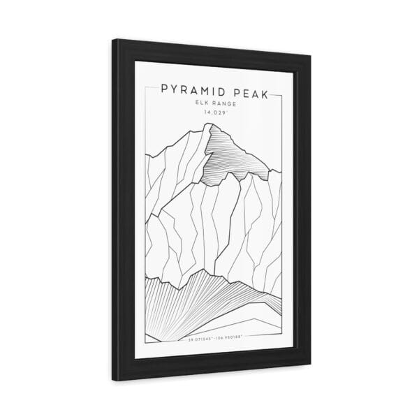 Colorado 14ers: PYRAMID PEAK: Framed Poster - Image 2