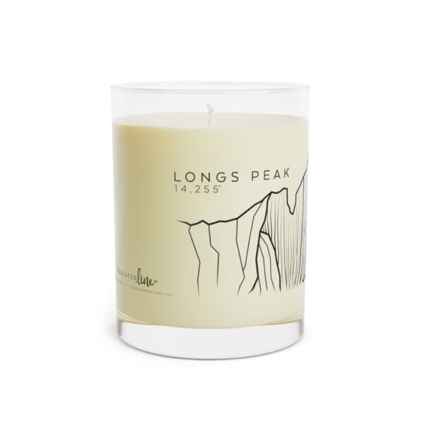 Colorado 14ers: LONGS PEAK: Scented Candle - Full Glass, 11oz - Image 2