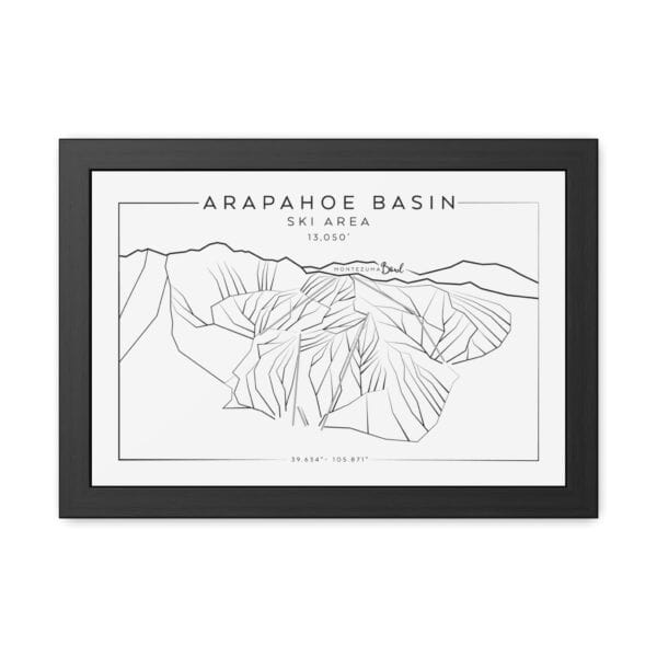 Colorado Ski Mountains: ARAPAHOE BASIN: Framed Posters