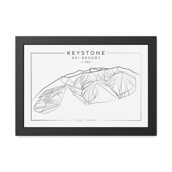 Colorado Ski Mountains: KEYSTONE: Framed Poster