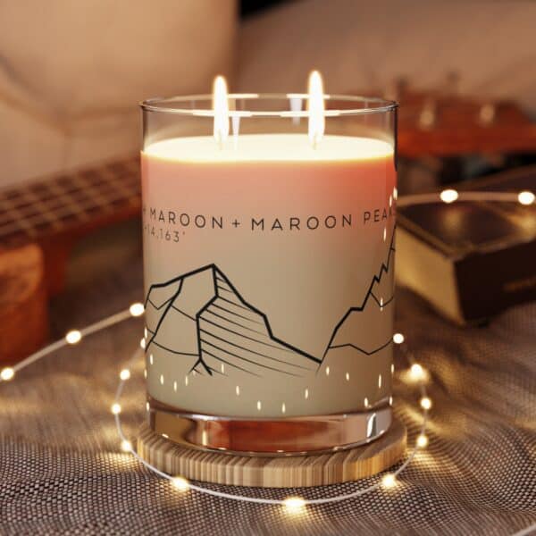Colorado 14ers: MAROON PEAK & NORTH MAROON PEAK: Scented Candle - Full Glass, 11oz - Image 15