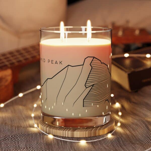 Colorado 14ers: PYRAMID PEAK: Scented Candle - Full Glass, 11oz - Image 4