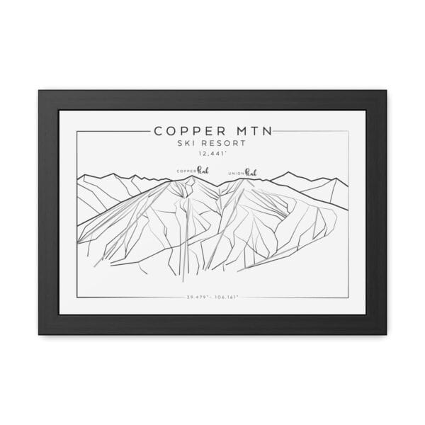 Colorado Ski Mountains: COPPER: Framed Poster