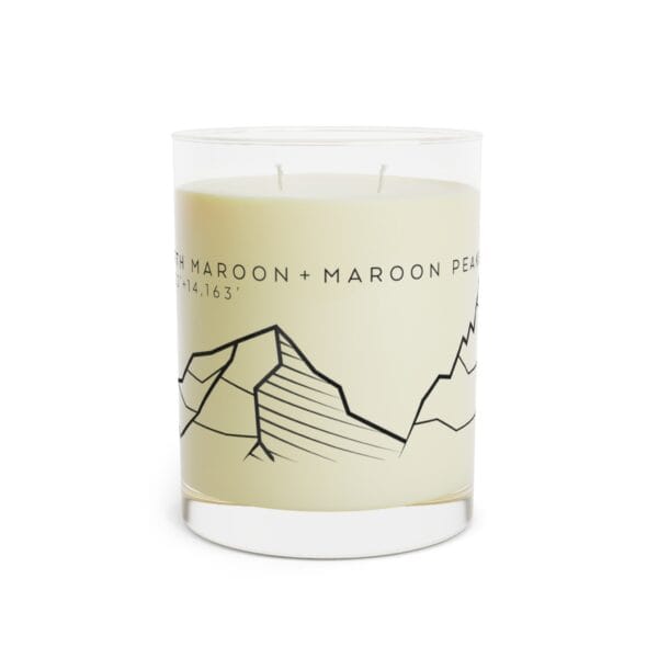 Colorado 14ers: MAROON PEAK & NORTH MAROON PEAK: Scented Candle - Full Glass, 11oz - Image 11