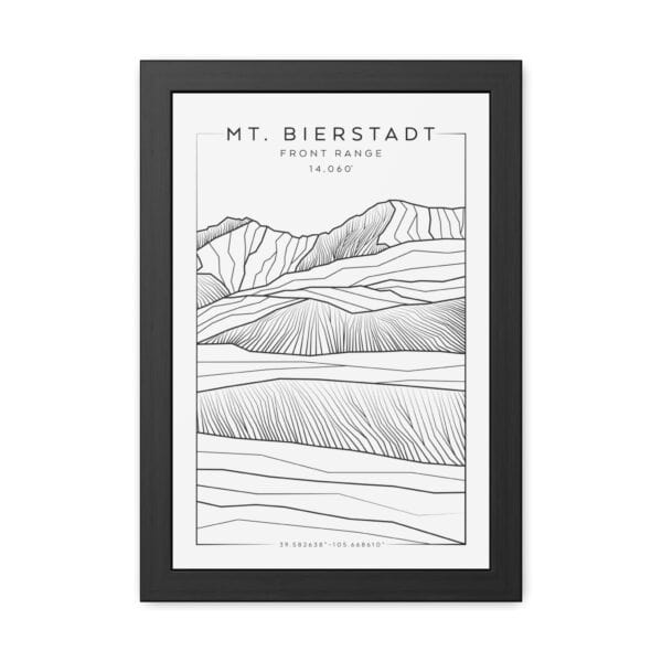 Colorado 14ers: MT. BIERSTADT: Framed Poster