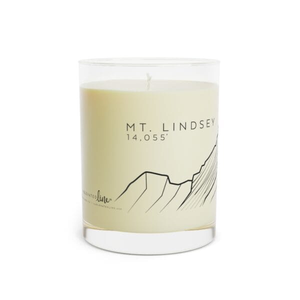 Colorado 14ers: MT. LINDSEY: Scented Candle - Full Glass, 11oz - Image 7