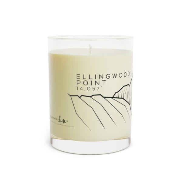 Colorado 14ers: ELLINGWOOD POINT: Scented Candle - Full Glass, 11oz - Image 2