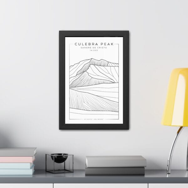 Colorado 14ers: CULEBRA PEAK: Framed Poster - Image 3