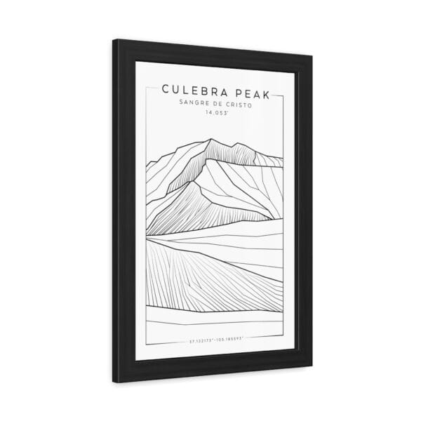 Colorado 14ers: CULEBRA PEAK: Framed Poster - Image 2