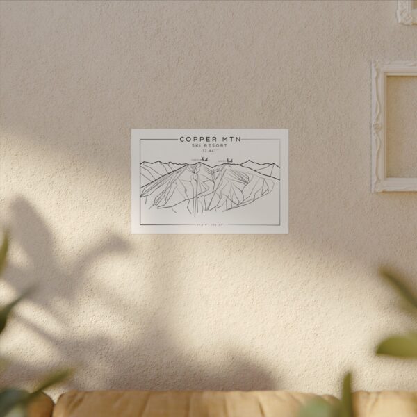 Colorado Ski Mountains: COPPER: Textured Watercolor Matte Posters - Image 6