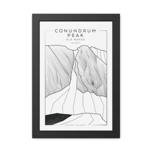Colorado 14ers: CONUNDRUM PEAK: Framed Poster