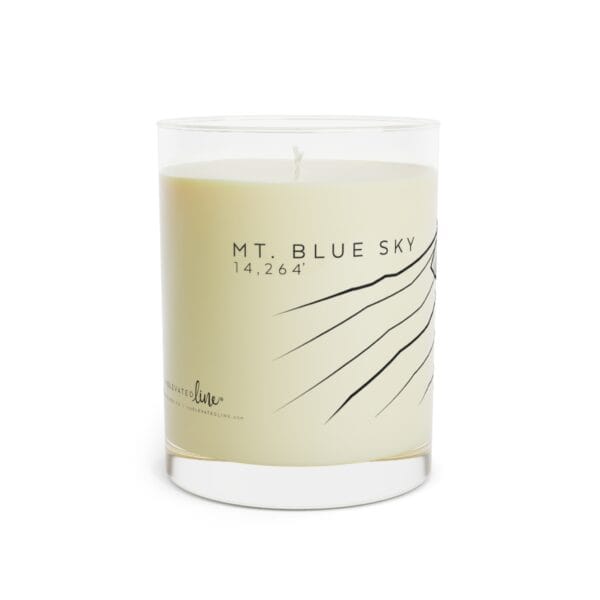 Colorado 14ers: MT. BLUE SKY: Scented Candle - Full Glass, 11oz - Image 2