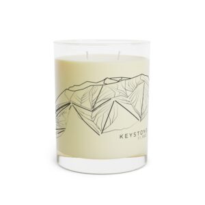 Colorado Ski Mountains: KEYSTONE: Scented Candle - Full Glass, 11oz