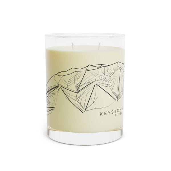 Colorado Ski Mountains: KEYSTONE: Scented Candle - Full Glass, 11oz