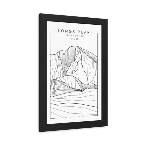 Colorado 14ers: LONGS PEAK: Framed Poster - Image 2