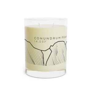 Colorado 14ers: CONUNDRUM PEAK: Scented Candle - Full Glass, 11oz