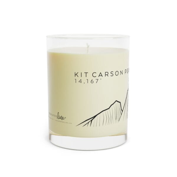 Colorado 14ers: KIT CARSON PEAK: Scented Candle - Full Glass, 11oz - Image 12