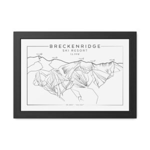 Colorado Ski Mountains: BRECKENRIDGE: Framed Posters