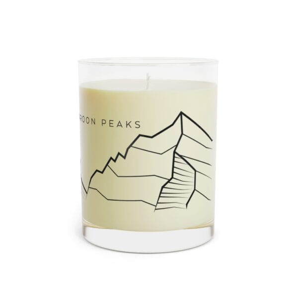 Colorado 14ers: MAROON PEAK & NORTH MAROON PEAK: Scented Candle - Full Glass, 11oz - Image 3