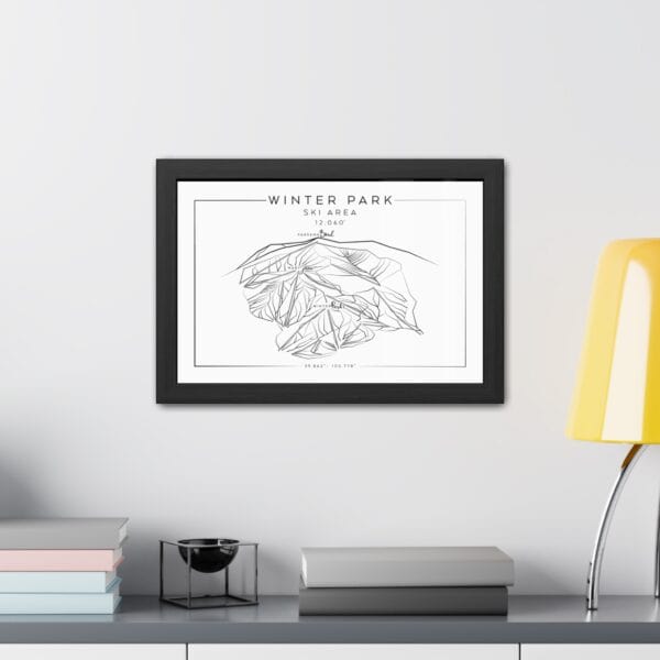 Colorado Ski Mountains: WINTER PARK: Framed Poster - Image 2