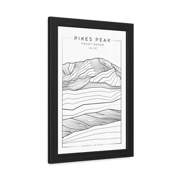 Colorado 14ers: PIKES PEAK: Framed Poster - Image 2