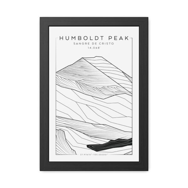 Colorado 14ers: HUMBOLDT PEAK: Framed Poster