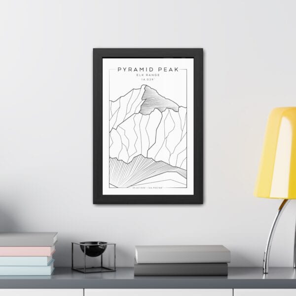 Colorado 14ers: PYRAMID PEAK: Framed Poster - Image 3