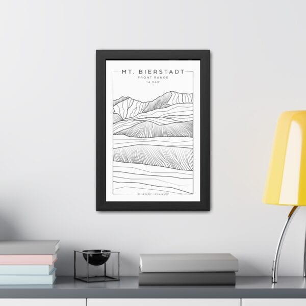 Colorado 14ers: MT. BIERSTADT: Framed Poster - Image 3