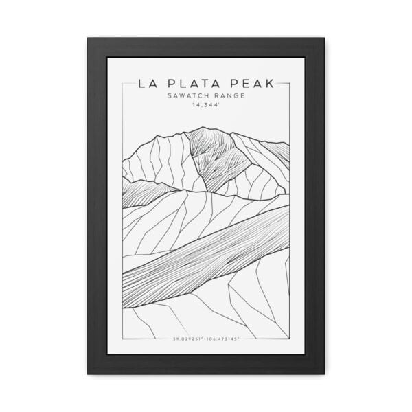 Colorado 14ers: LA PLATA PEAK: Framed Poster