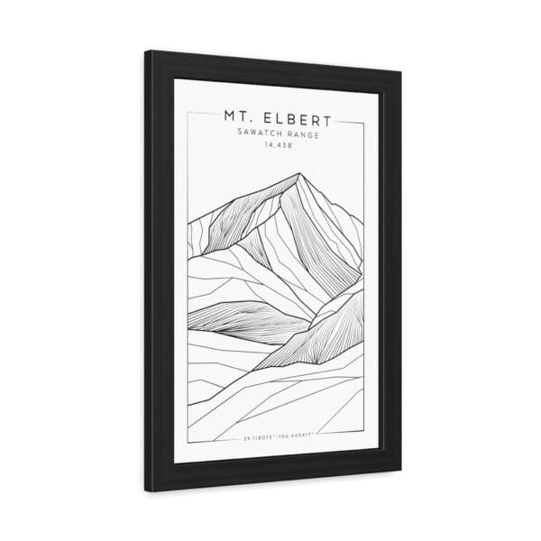 Colorado 14ers: MT. ELBERT: Framed Poster - Image 2