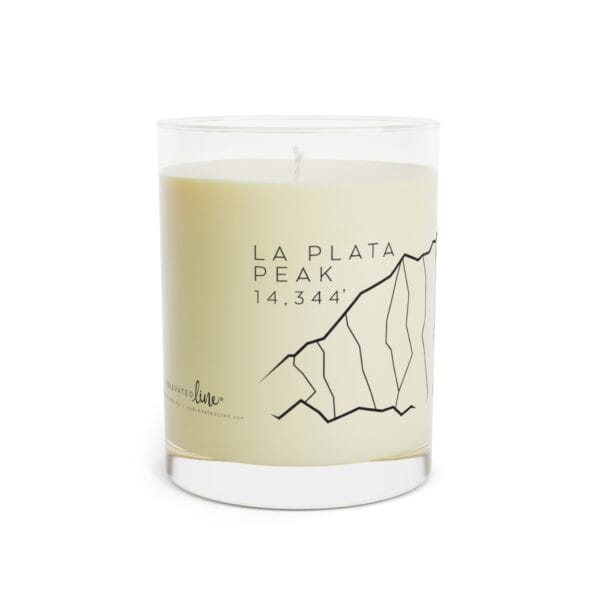 Colorado 14ers: LA PLATA PEAK: Scented Candle - Full Glass, 11oz - Image 2