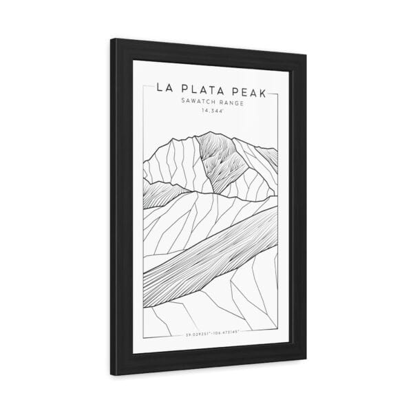 Colorado 14ers: LA PLATA PEAK: Framed Poster - Image 2