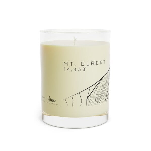 Colorado 14ers: MT. ELBERT: Scented Candle - Full Glass, 11oz - Image 7