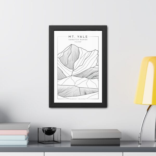 Colorado 14ers: MT. YALE: Framed Poster - Image 3