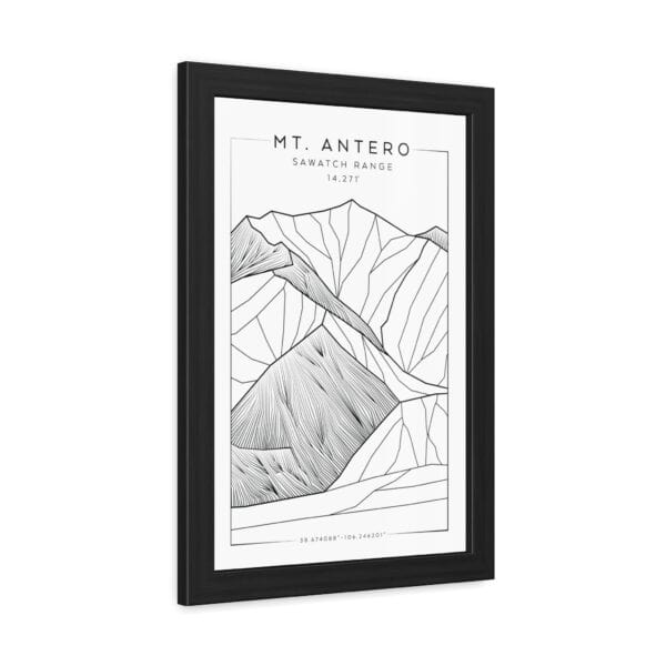 Colorado 14ers: MT. ANTERO: Framed Poster - Image 2