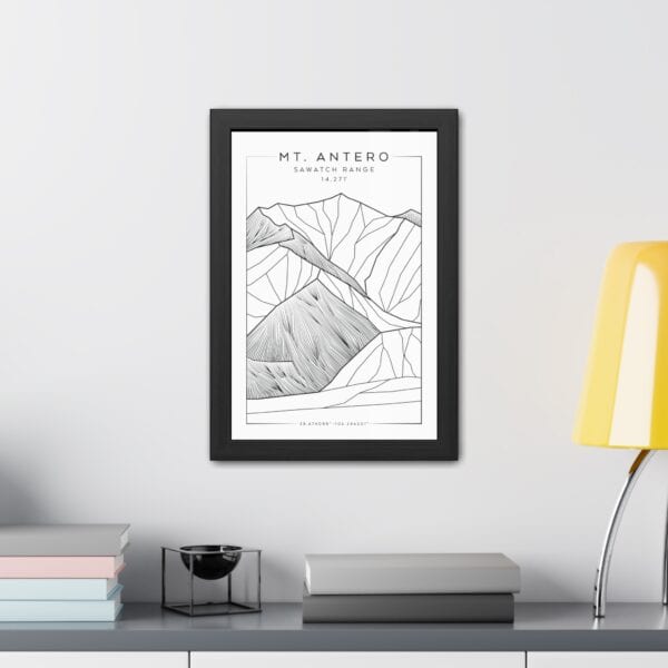 Colorado 14ers: MT. ANTERO: Framed Poster - Image 3