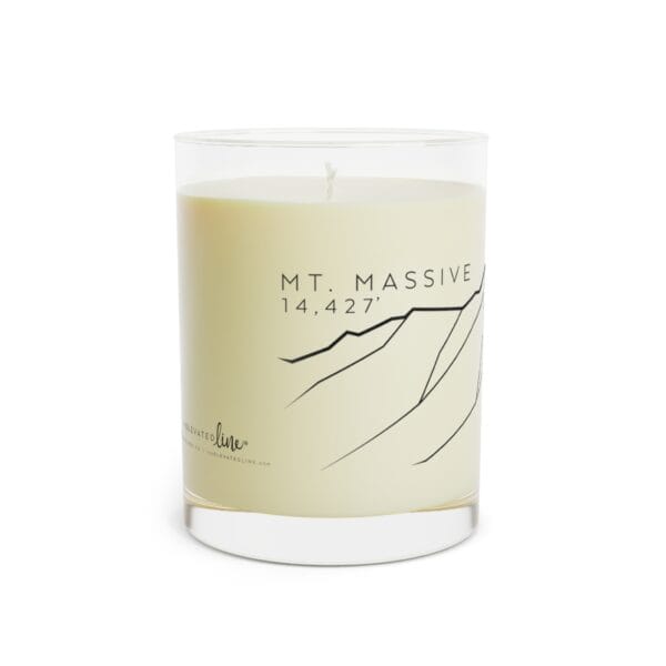 Colorado 14ers: MT. MASSIVE: Scented Candle - Full Glass, 11oz - Image 2