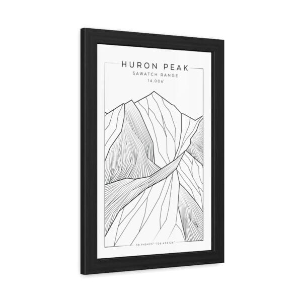 Colorado 14ers: HURON PEAK: Framed Poster - Image 2