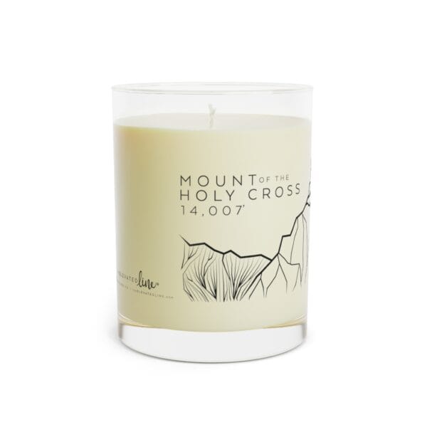 Colorado 14ers: MOUNT of the HOLY CROSS: Scented Candle - Full Glass, 11oz - Image 12