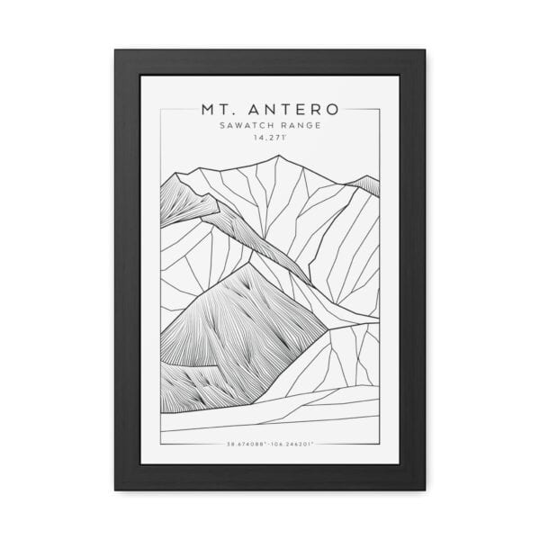 Colorado 14ers: MT. ANTERO: Framed Poster