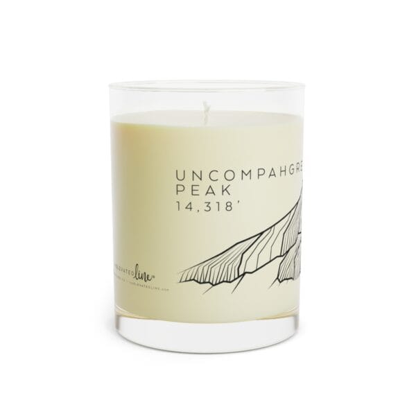 Colorado 14ers: UNCOMPAHGRE PEAK: Scented Candle - Full Glass, 11oz - Image 12