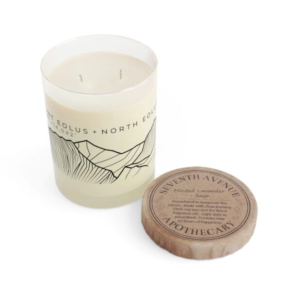 Colorado 14ers: MOUNT EOLUS + NORTH EOLUS: Scented Candle - Full Glass, 11oz - Image 5