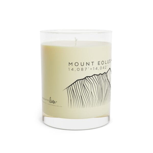 Colorado 14ers: MOUNT EOLUS + NORTH EOLUS: Scented Candle - Full Glass, 11oz - Image 7