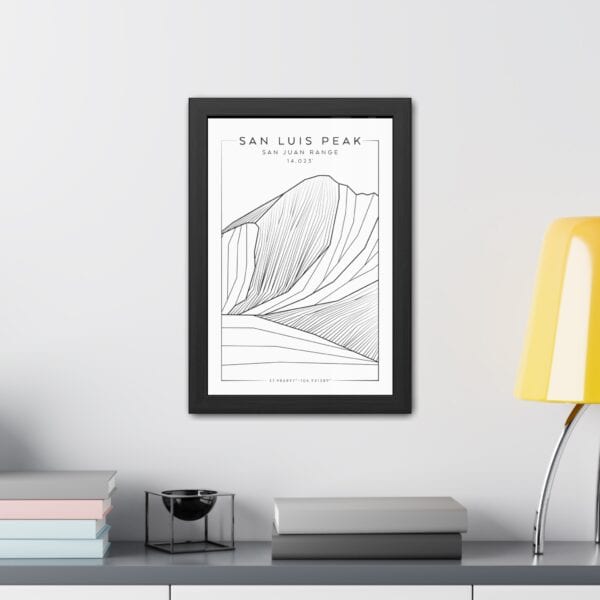 Colorado 14ers: SAN LUIS PEAK: Framed Poster - Image 3