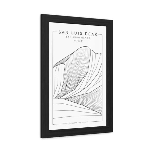 Colorado 14ers: SAN LUIS PEAK: Framed Poster - Image 2