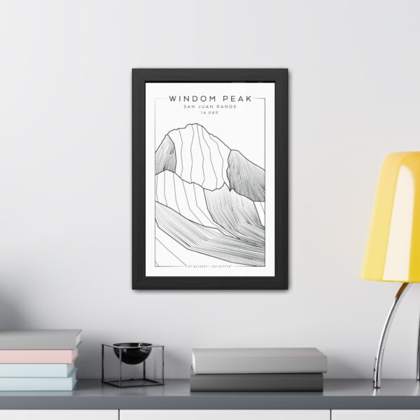 Colorado 14ers: WINDOM PEAK: Framed Poster - Image 3