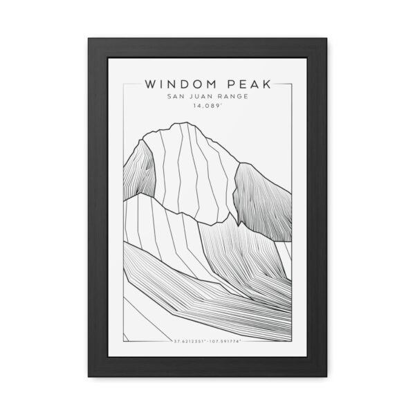 Colorado 14ers: WINDOM PEAK: Framed Poster